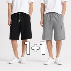 원웨이 1+1 남자 버뮤다팬츠 카고 반바지 여름용 남성