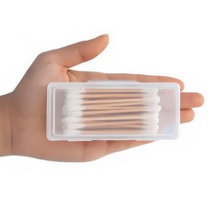 라벤티노 휴대용 면봉 케이스 치실 인공눈물 보관통, 5개, 투명