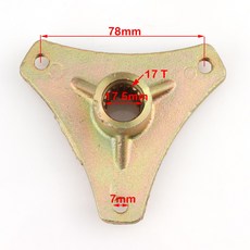 5 6 M8 17T 50cc 스터드 전면 허브 후면 휠 15mm/17mm 70cc, ar Hub C