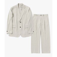 SUARE 린넨 라이크 셋업 수트 오트밀