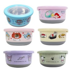 汪汪隊立大功兒童餐碗，卡通造型不鏽鋼保鮮碗，附密封蓋，幼兒園寶寶餐具, 帕恰狗, 1個