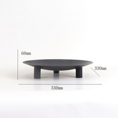 STTPEI 新中式圓形托盤, 如圖所示
