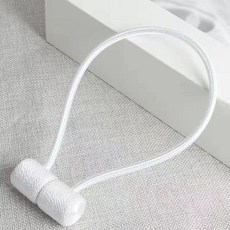커튼 스트랩 한 쌍 자석 걸이 커튼 버클 끈 북유럽 심플 모던 크리에이티브 큐티 스트랩, 흰색, 4대 8조 세트