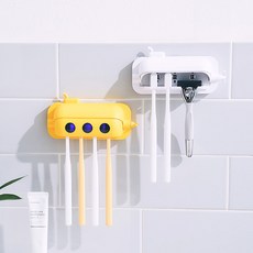 울트라웨이브 세계최초 방수 무선 가정용 칫솔살균기 UVC, 깔끔한 화이트, 서브마린