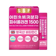순수식품 500달톤 저분자 피쉬 콜라겐 1500mg 스틱 1박스(100포) 실속형 비타민C, 2.5g, 100개