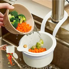 싱크대 거름망 원터치 거름망 싱크대 음식물 거름망, 1개, 흰색
