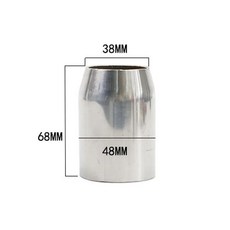 직경 용접 파이프 연결 48MM 배기 파이프 머플러 어댑터 연결 HJ003 배기 오토바이 용접 오토바이, 1개