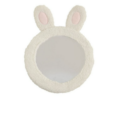 피에스타 유아용 자동차 후방 안전 거울 토끼, 아이보리 색상, 5개