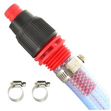 배꼽호스연결기 적색 19~25mm 편사호스용+32mm 스텐밴드2개 포함