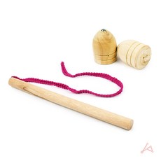 아이템스팟 전통팽이 원목 놀이 팽이치기