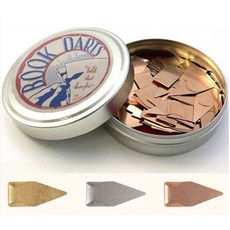 북다트 금속 책갈피 예쁜책갈피 고급 북마크 125개입, 125개(Bronze)