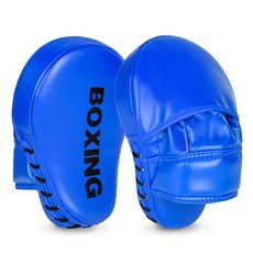 GINGPAI 깅파이 복싱 손 미트 핸드패드 격투기 트레이닝 코치 손미트 BOXSB, 1개, 블루 1개, 블루