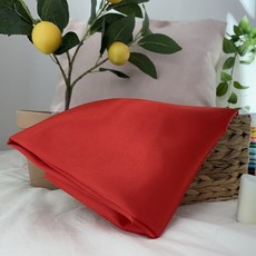 CRT 003 탐나요 대폭 공단 원단 새틴 패브릭 반짝이는 샤틴 식탁보 돌상 천, 1개, 레드