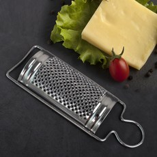 치즈 그레이터 필러 눈꽃치즈 강판 샐러드 핸디형 레몬껍질, 치즈그레이터커브형 (996131), 1개, 스테인리스