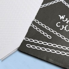 노트북꾸미기체인링 PVC체인링데칼스티커 PVC 스티커 체인링 화이트