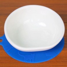 밥그릇 물그릇 강아지식기 반려견 소형견 강아지밥그릇, 고양이와 강아지 공용, 1개, S 고양이 식기 블루 쿠션