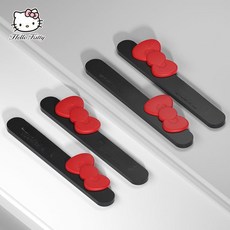 TCC글로벌 헬로키티 차량 도어가드 4p 문콕방지 손잡이, 1개, 클래식블랙 2P