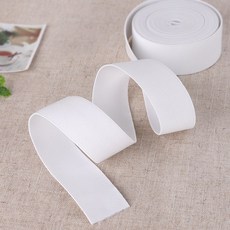 짱패브릭 (450cm)고탄력-이중직고무밴드-화이트, 35mm, 1개