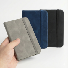 레인지샵 휴대용 미니 포켓 수첩 A7, 2개, 네이비