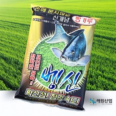 해원산업 벵신 녹색 빵가루 1봉 묻어남 없는 신개념 벵에돔 빵가루, 5개