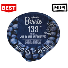 로버츠베리에 야생 빌베리 블루베리주스 착즙쥬스 음료선물세트 눈건강 암예방 [원산지:핀란드], 100ml, 1개
