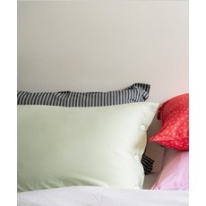 OGGITT 코튼 솔리드 베개커버 라이트그린 267624, 50x70