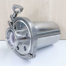 홈브루 유형 스테인레스 공압 클램프 앵글 위생 엘보, 1개, 316 76 5인치 척 50.5