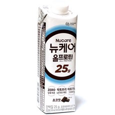 뉴케어 올프로틴 25g 초코맛 단백질 음료, 245ml, 4개