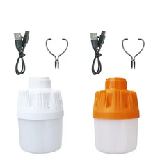 충전식 비상등 타입-C LED 캠핑등 텐트 걸이등 야외 낚시 가정, Black, 03 mixed-2pcs