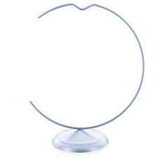 BestPysanky 초승달 후크 노치 실버 메탈 장식품 디스플레이 스탠드 21.6cm(8.8인치) (폴란드), BestPysanky 초승달 후크 노치 실버 메탈 장식