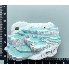 냉장고 자석 기념품 터키 여행 Pamukkale 온천 휴가 리조트 스티커 결혼 선물 장식