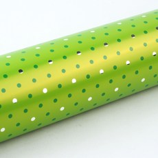 노크원 잔땡땡이 비닐 증착롤 포장지, 연두, 2개