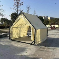 캐노피 텐트 글램핑 A.3X3 요트형 카페 구조물 레이어 싱글 스틸 파이프 바베큐존 수영장, 1, N. 철제 튜브형 3.5x3.5m