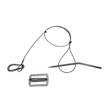 海豹嚴選 SEALDIVE 高品質全配魚串組 魚串 串針 葫蘆扣 D環 D扣 魚叉針 魚串 魚扣, 1個, 不鏽鋼魚串針+歪阿+葫蘆扣+D環