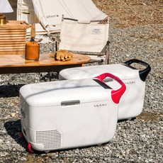 카투어 살림 이동식 차량용 캠핑 냉장고 28리터, 블랙