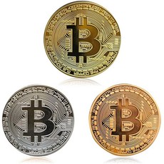 3Pcs 비트코인 - 보호용 수집품 선물 in의 블록체인 암호화폐 | BTC 체이스 코인