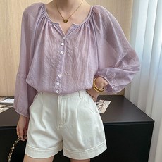 드마엘 여성 레이지 간절기 여름 셔츠(4color)+델로나