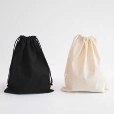 야나 광목 파우치(면 파우치) 코튼파우치 복조리파우치 복주머니 복조리백 가방부자재, 대-아이보리, 1개