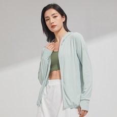 防曬外套女生大尺碼速乾透氣夏天休閒運動外套吸濕排汗冰絲涼感外套跑步登山連帽外套遮陽防水工作服輕量輕薄外套防曬衣外套111305A防曬衣, 女冰點綠款