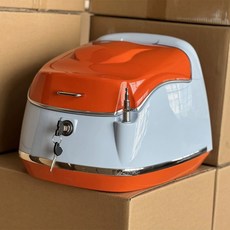 오토바이 탑박스 헬멧 테일박스 트렁크 탑 케이스 여행 수하물 후면 투어 박스 방수 보관함 38L, 01 1