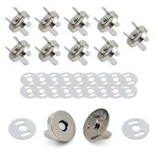 14mm 자석단추 발자석 가방자석 힘있는 강력한 핀 조립, 10개, 가방자석단추-14mm니켈