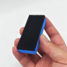 차량용 오염제거 세척 광택 코팅블럭 세차 미니 스펀지 블루 블랙