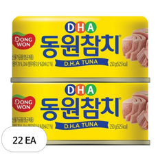 동원참치 DHA 참치, 250g, 22개