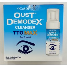 오큐소프트 오스트데모덱스 티트리오일 눈꺼풀세정제 TTO MAX 티티오맥스, 50ml, 1개