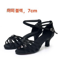 여성 댄스화 슈즈 재즈화 힐 재즈 댄스 라틴 블랙 살사