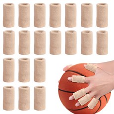 아마존 미국 3년 연속 스테디셀러 BuonVezzo 부드러운 손가락 보호대 아대 밴드 스포츠 핑거슬리브, 20개, 스킨