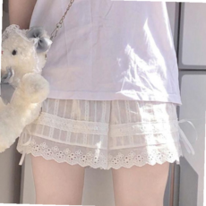 치마속바지 레이어드 속바지 2가지길이 호박 와이드 레이스