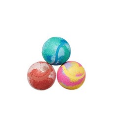 BarkBOX 박스 강아지 장난감 – 삑삑이 클린 배쓰밤 스퀴커 볼 인터랙티브 츄 - 내구성이 뛰어나고 튼튼한 테니스 공 훈련 운동 및 지루함 자극 플러시 소형/중형 품종, 스퀴키 클린