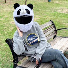 오토바이 헬멧 커버 동물캐릭터 바이크 보호커버, 1개, 옵션 1