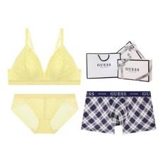 게스언더웨어 속옷 모던 레이스 아웃밴드 브라렛 남여 커플속옷세트 ODWBR293YE869NY FQX414 HOK136